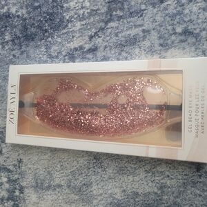 Zoe Ayla Gel Bead Eye Mask with Pink Glitter